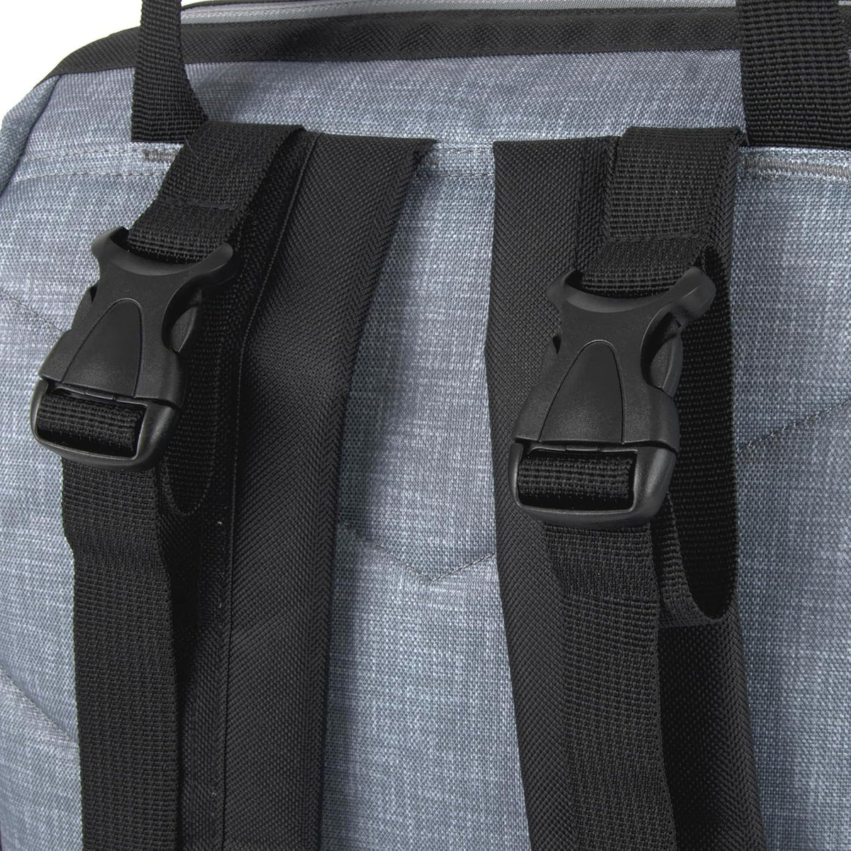 Baby Essentials Super Cooler Main Frame Diaper Backpack with Changing Pad, Stroller Straps, Insulated Bottle Compartment