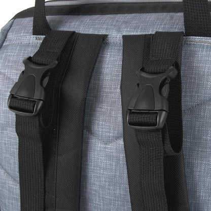 Baby Essentials Super Cooler Main Frame Diaper Backpack with Changing Pad, Stroller Straps, Insulated Bottle Compartment