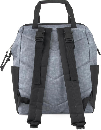 Baby Essentials Super Cooler Main Frame Diaper Backpack with Changing Pad, Stroller Straps, Insulated Bottle Compartment