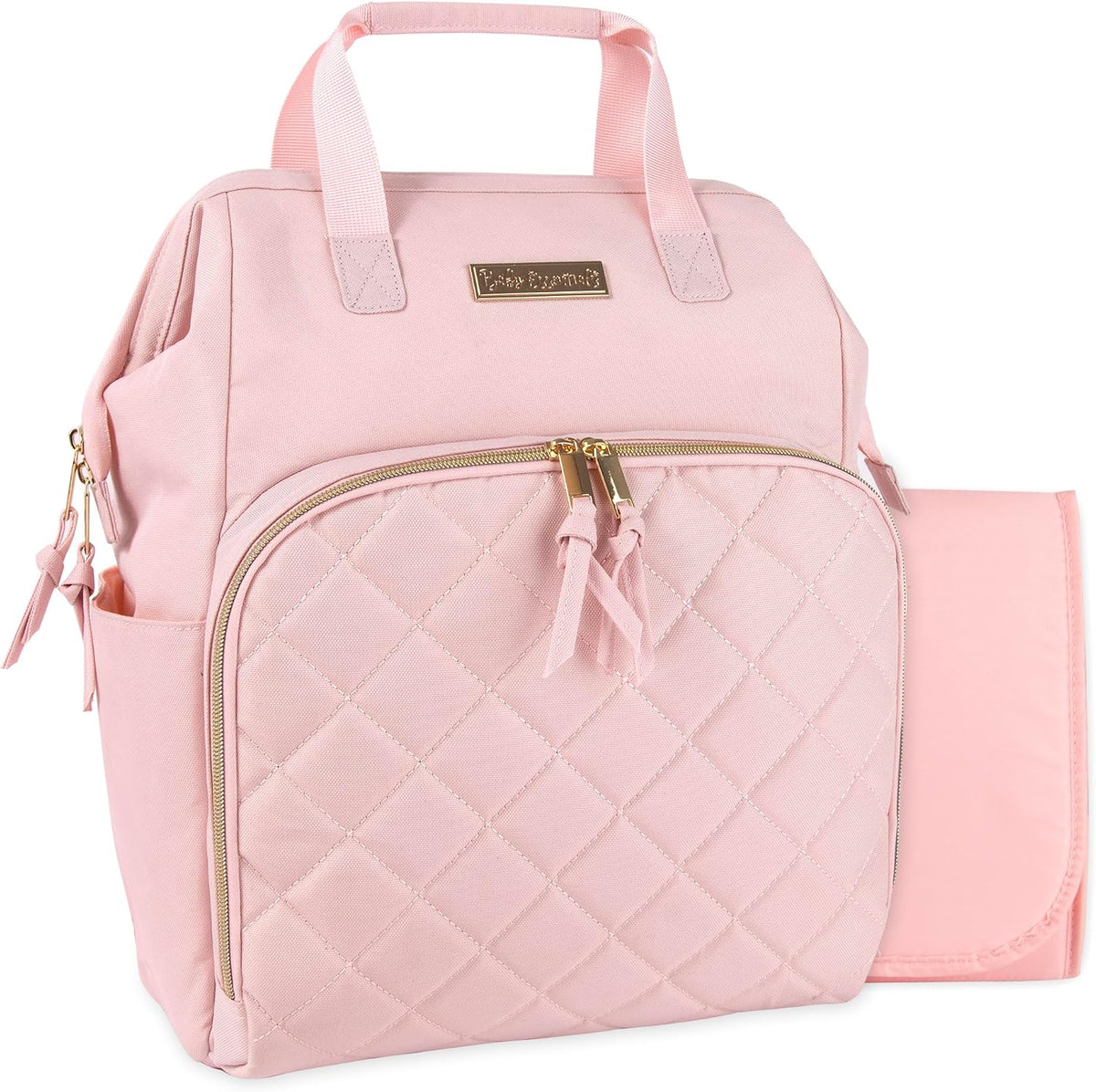 Baby Essentials Super Cooler Main Frame Diaper Backpack with Changing Pad, Stroller Straps, Insulated Bottle Compartment