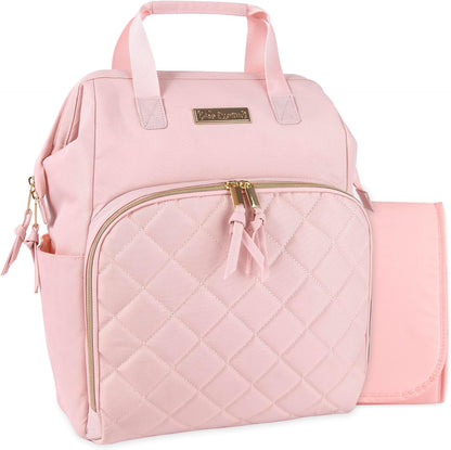 Baby Essentials Super Cooler Main Frame Diaper Backpack with Changing Pad, Stroller Straps, Insulated Bottle Compartment