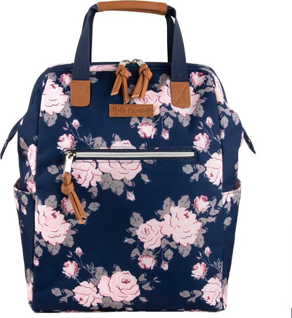 Baby Essentials Super Cooler Main Frame Diaper Backpack with Changing Pad, Stroller Straps, Insulated Bottle Compartment