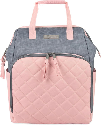 Baby Essentials Super Cooler Main Frame Diaper Backpack with Changing Pad, Stroller Straps, Insulated Bottle Compartment