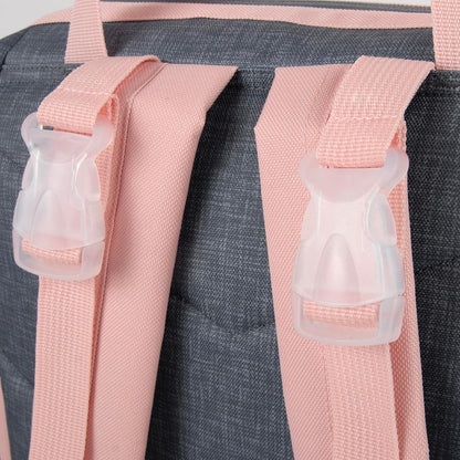 Baby Essentials Super Cooler Main Frame Diaper Backpack with Changing Pad, Stroller Straps, Insulated Bottle Compartment