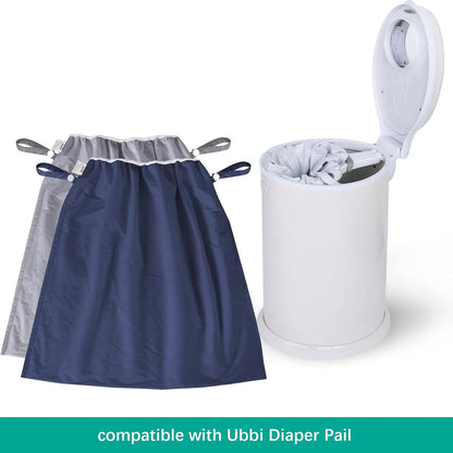 Biloban Reusable Diaper Pail Liner Bags 2 Pack for Ubbi Diaper Pail