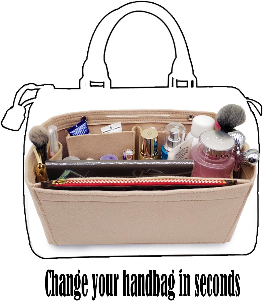 Purse Organizer Insert Multi Pocket Bag Organizer Shaper