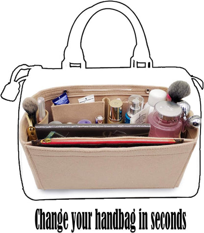 Purse Organizer Insert Multi Pocket Bag Organizer Shaper
