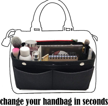 Purse Organizer Insert Multi Pocket Bag Organizer Shaper