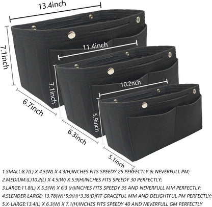 Purse Organizer Insert Multi Pocket Bag Organizer Shaper