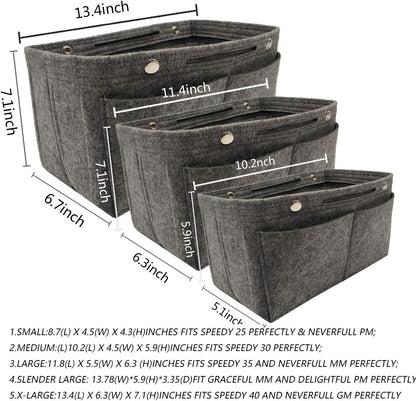 Purse Organizer Insert Multi Pocket Bag Organizer Shaper