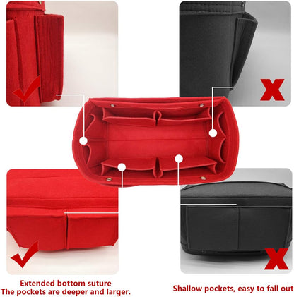 Purse Organizer Insert Multi Pocket Bag Organizer Shaper