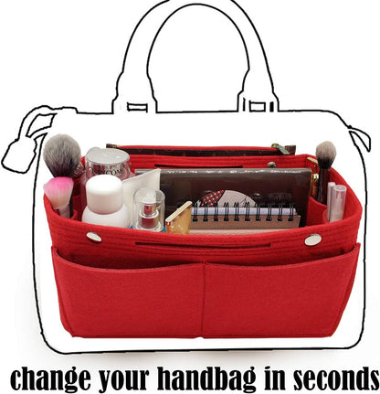 Purse Organizer Insert Multi Pocket Bag Organizer Shaper