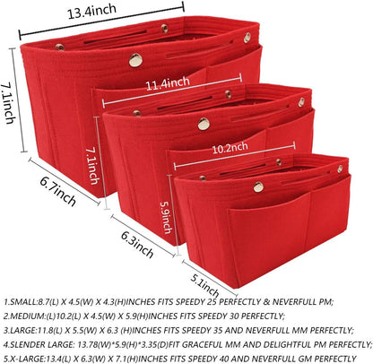 Purse Organizer Insert Multi Pocket Bag Organizer Shaper