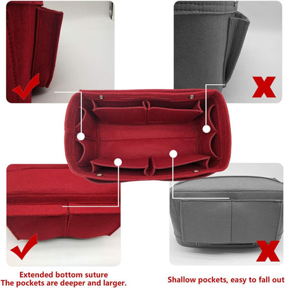 Purse Organizer Insert Multi Pocket Bag Organizer Shaper