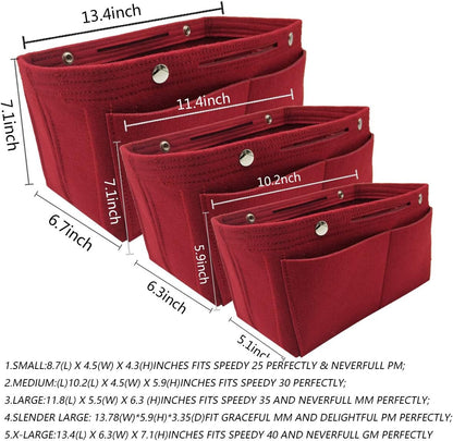 Purse Organizer Insert Multi Pocket Bag Organizer Shaper