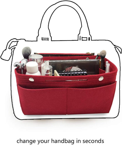 Purse Organizer Insert Multi Pocket Bag Organizer Shaper
