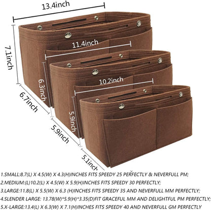 Purse Organizer Insert Multi Pocket Bag Organizer Shaper