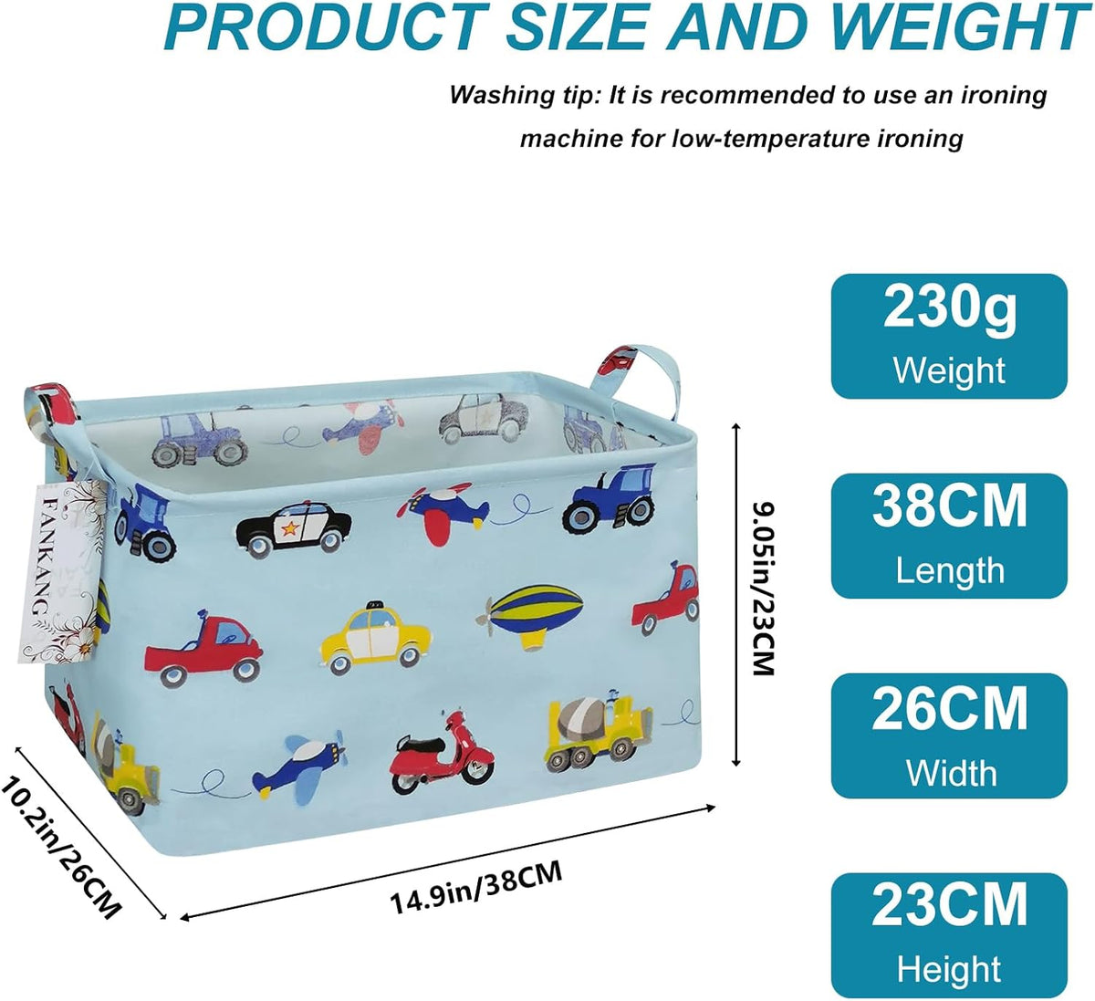 Rectangular Excavator Storage Bin Nursery Hamper