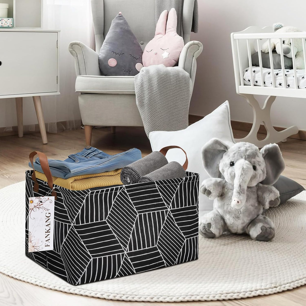 Rectangular Excavator Storage Bin Nursery Hamper
