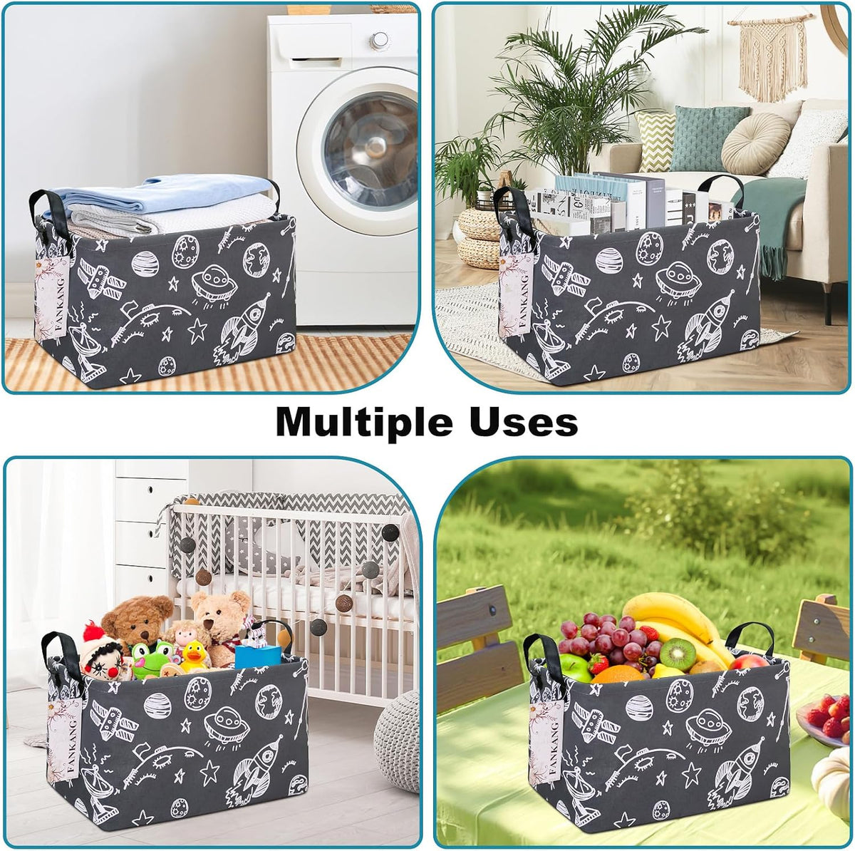 Rectangular Excavator Storage Bin Nursery Hamper