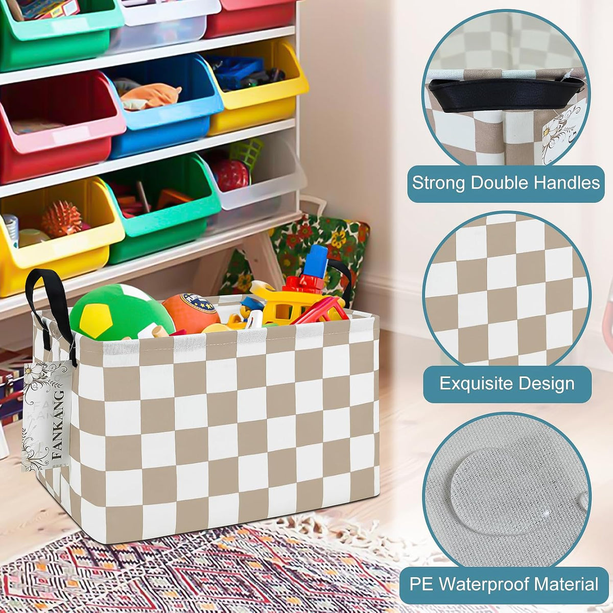 Rectangular Excavator Storage Bin Nursery Hamper