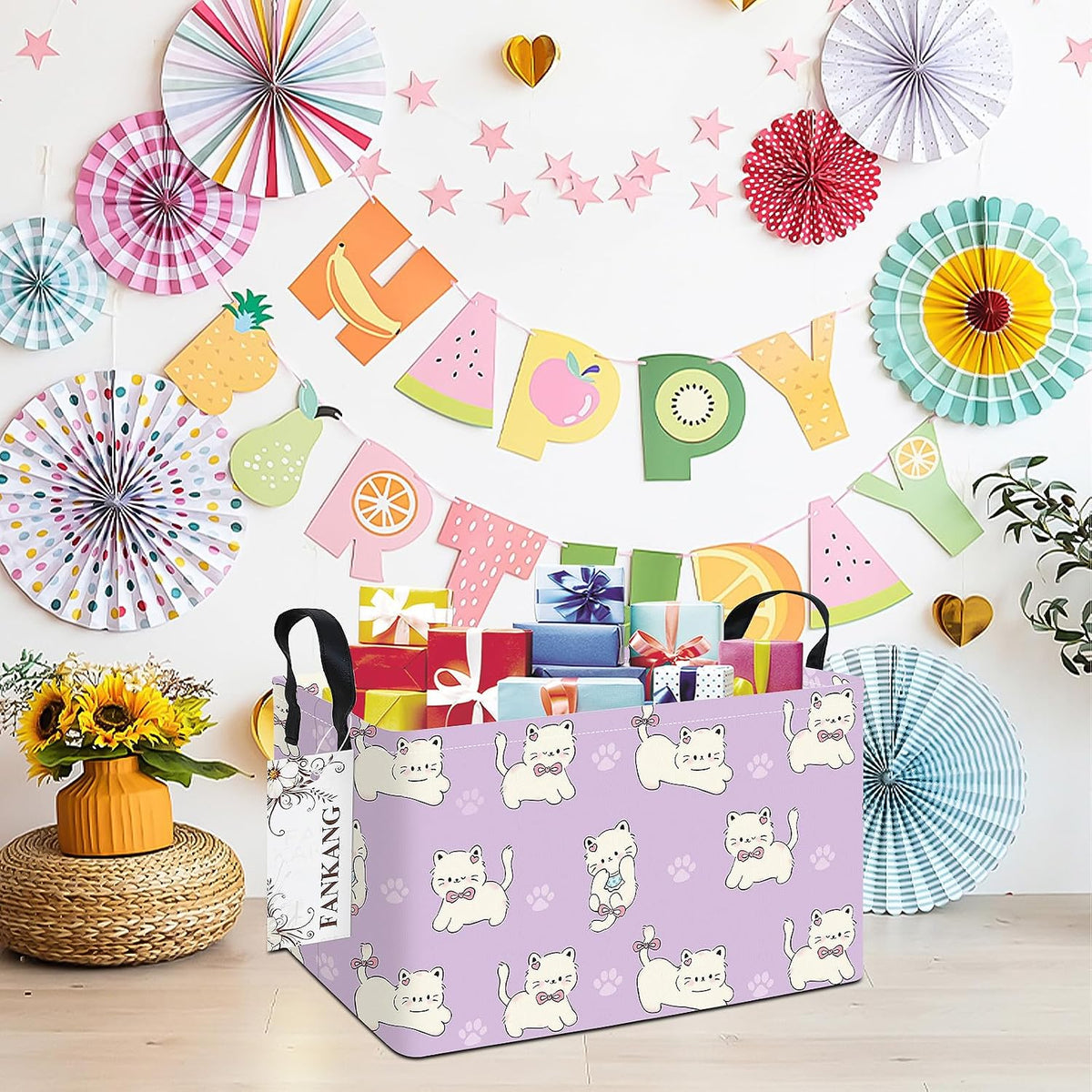 Rectangular Excavator Storage Bin Nursery Hamper