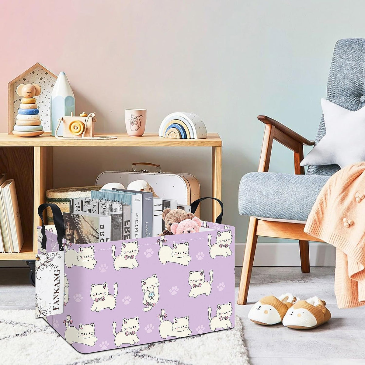 Rectangular Excavator Storage Bin Nursery Hamper