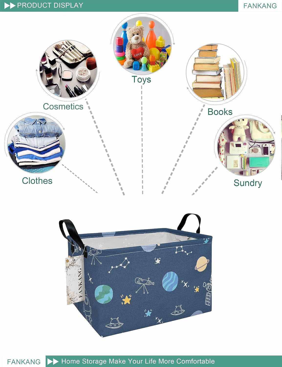 Rectangular Excavator Storage Bin Nursery Hamper