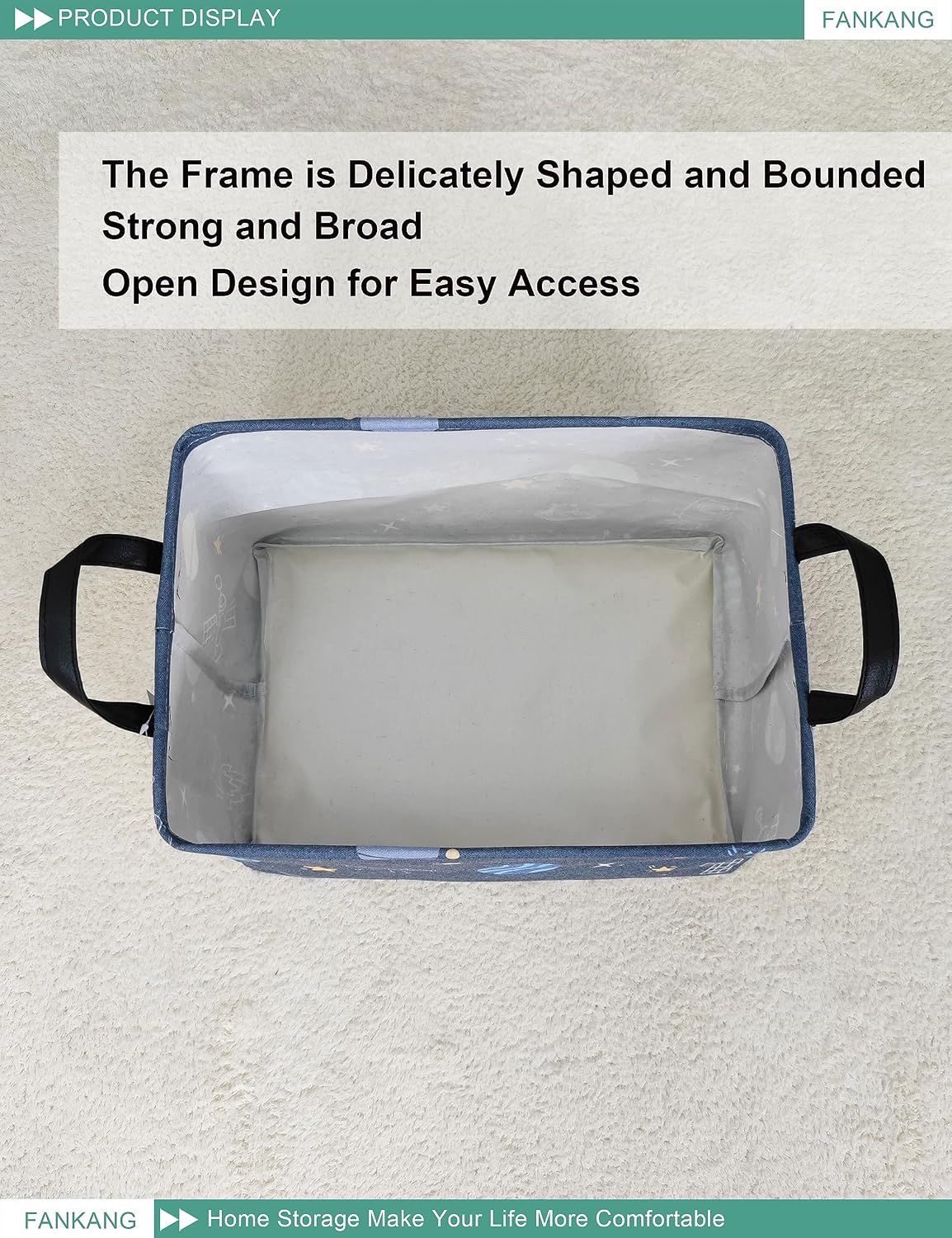 Rectangular Excavator Storage Bin Nursery Hamper