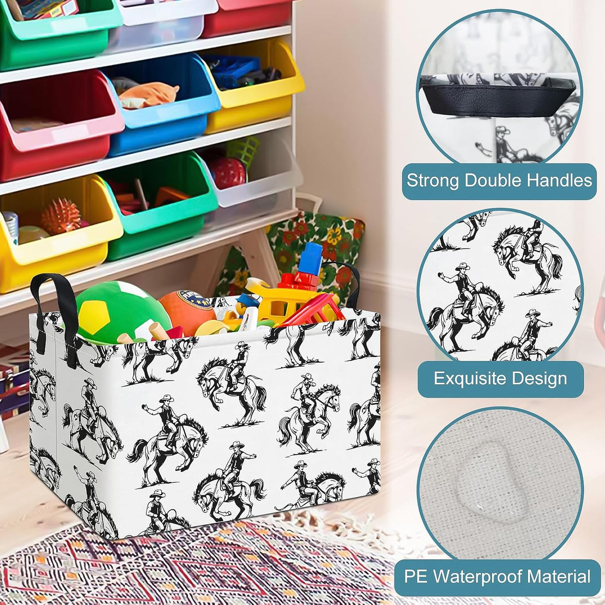 Rectangular Excavator Storage Bin Nursery Hamper