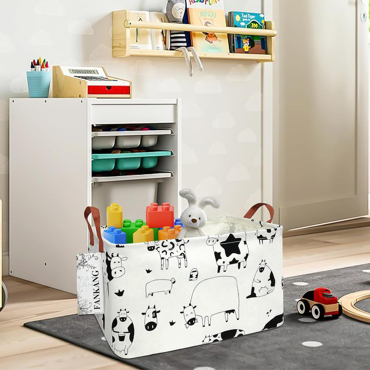 Rectangular Excavator Storage Bin Nursery Hamper
