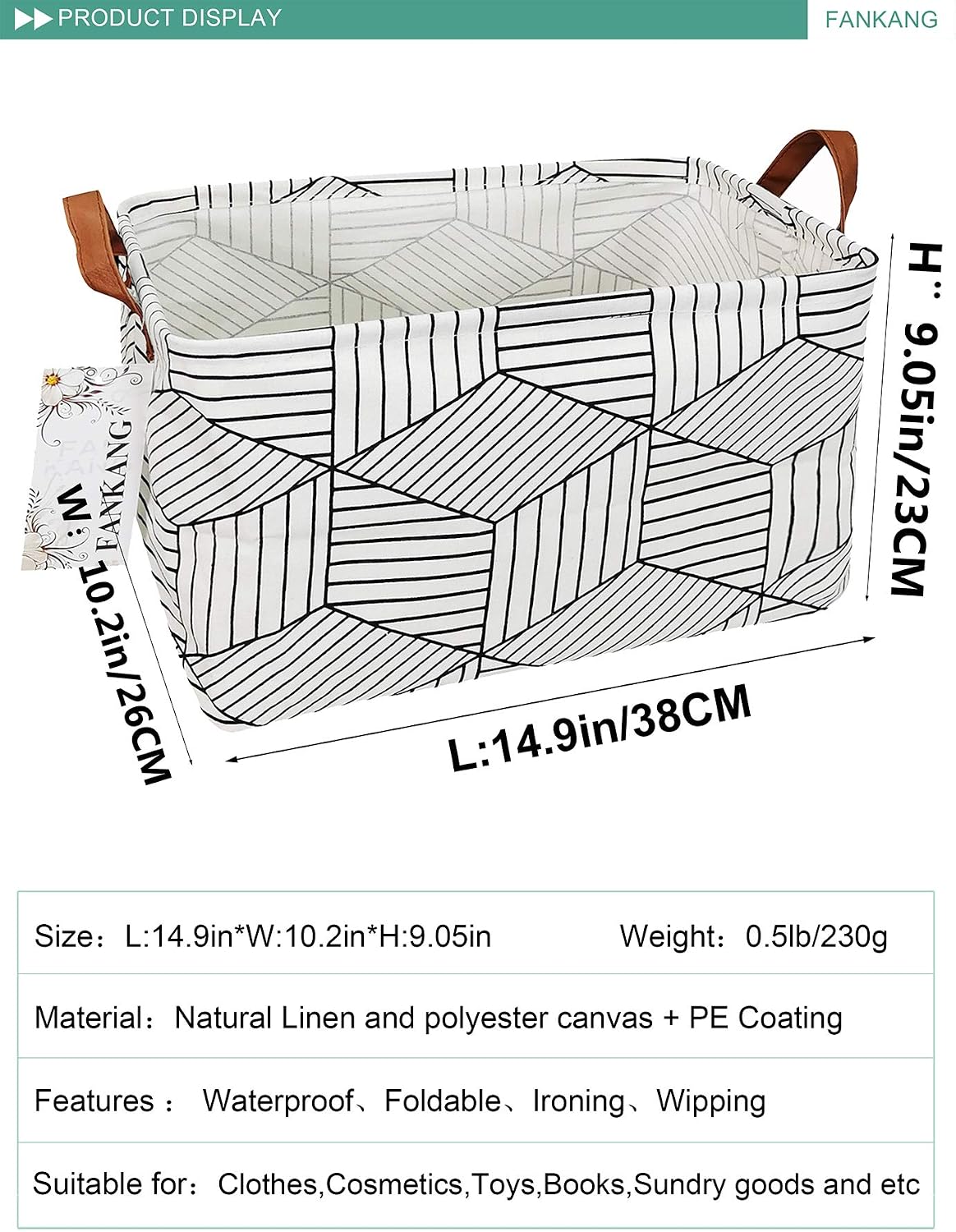 Rectangular Excavator Storage Bin Nursery Hamper