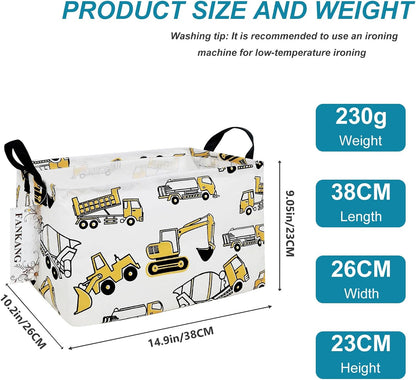Rectangular Excavator Storage Bin Nursery Hamper