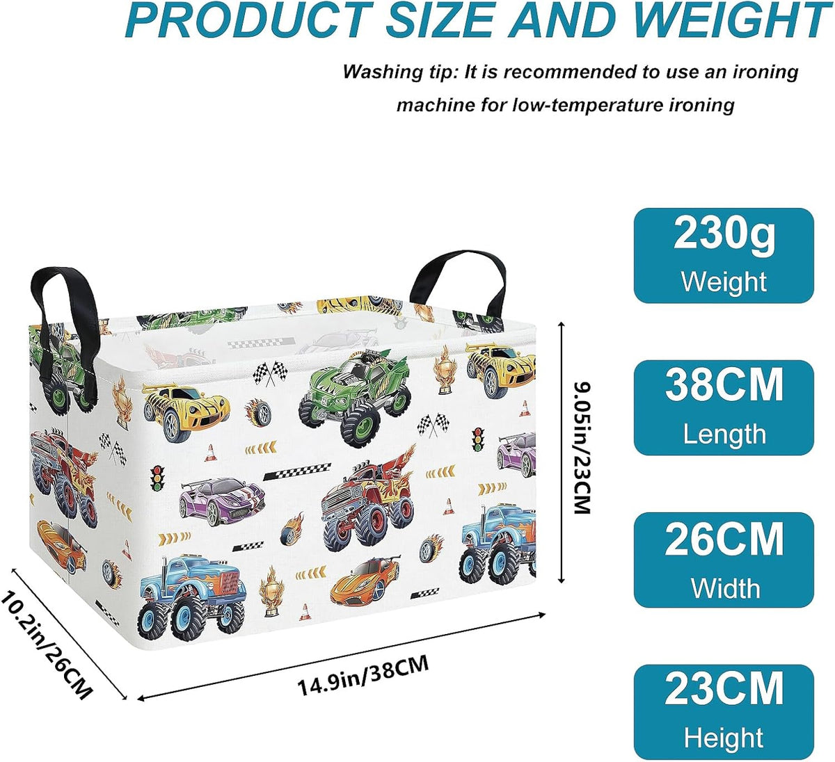 Rectangular Excavator Storage Bin Nursery Hamper