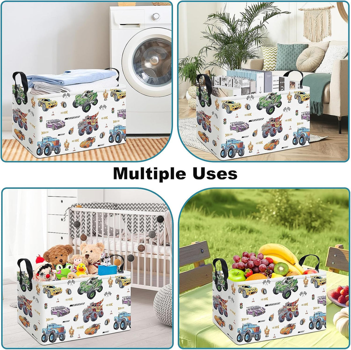 Rectangular Excavator Storage Bin Nursery Hamper