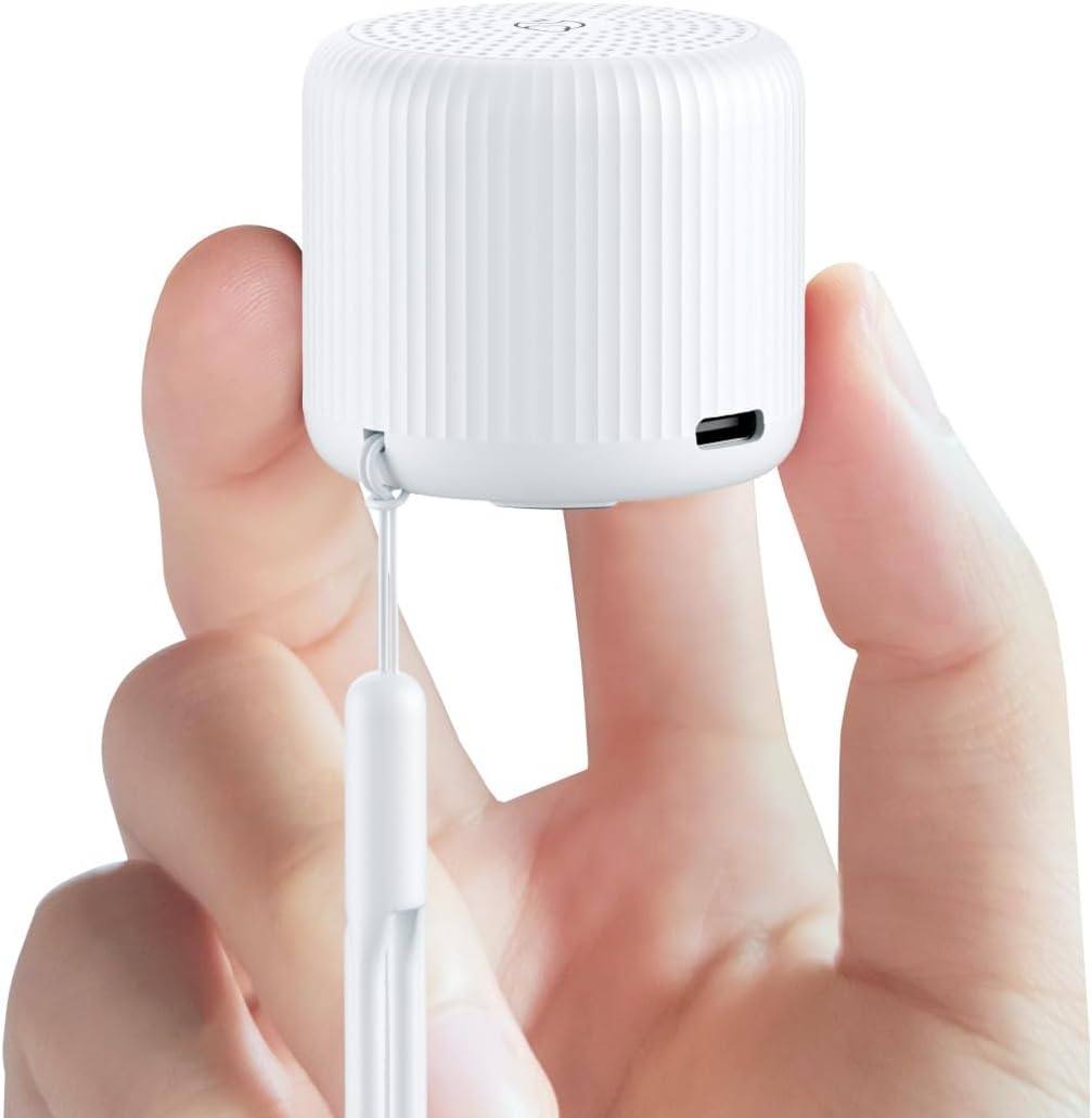 Portable Sound Machine for Baby Adults, Travel Sound Machine,15 Non-Looping Sound Timer and Memory Play, Mini White Noise Machine for Sleeping Office Privacy Travel Gift