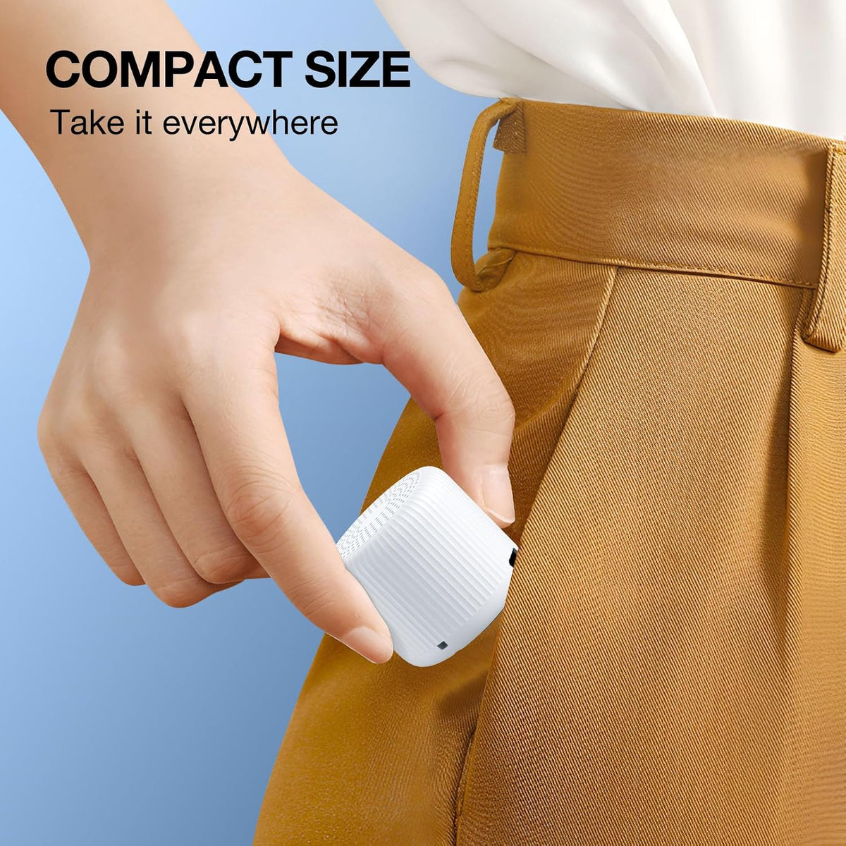 Portable Sound Machine for Baby Adults, Travel Sound Machine,15 Non-Looping Sound Timer and Memory Play, Mini White Noise Machine for Sleeping Office Privacy Travel Gift