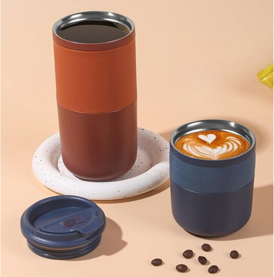 Insulated Travel Mug, Vacuum Double Wall Stainless Steel Coffee Cup with Wide Mouth and Leak Proof Lid, Stainless Steel Tumbler for Office Work Commute (Green,Large)