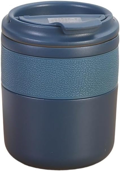 Insulated Travel Mug, Vacuum Double Wall Stainless Steel Coffee Cup with Wide Mouth and Leak Proof Lid, Stainless Steel Tumbler for Office Work Commute (Green,Large)