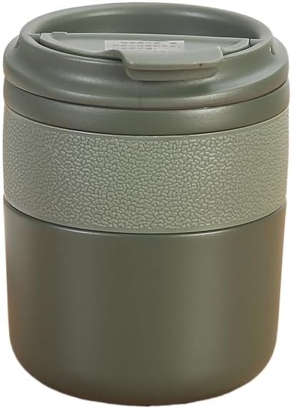 Insulated Travel Mug, Vacuum Double Wall Stainless Steel Coffee Cup with Wide Mouth and Leak Proof Lid, Stainless Steel Tumbler for Office Work Commute (Green,Large)