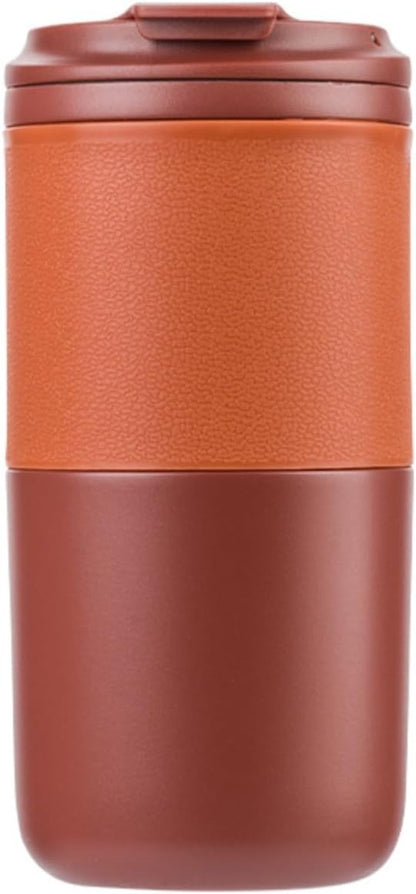 Insulated Travel Mug, Vacuum Double Wall Stainless Steel Coffee Cup with Wide Mouth and Leak Proof Lid, Stainless Steel Tumbler for Office Work Commute (Green,Large)