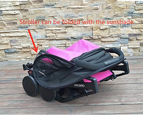 Sunshade Extension, Stroller Sunshade Canopy Attachment Compatible with YOYO Strollers for Stroller Sun Protection