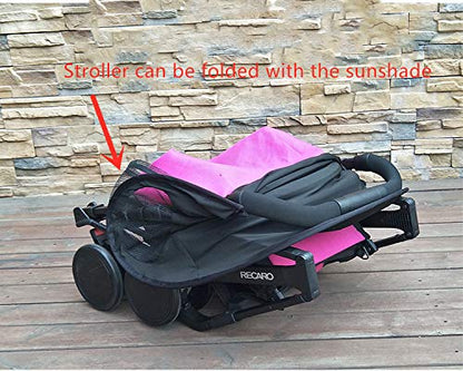 Sunshade Extension, Stroller Sunshade Canopy Attachment Compatible with YOYO Strollers for Stroller Sun Protection