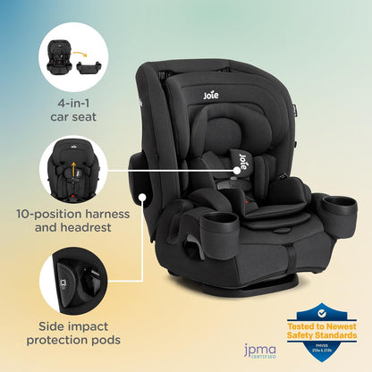 Baby Saffron SI 4-in-1 Convertible Car Seat to High-Back & Booster