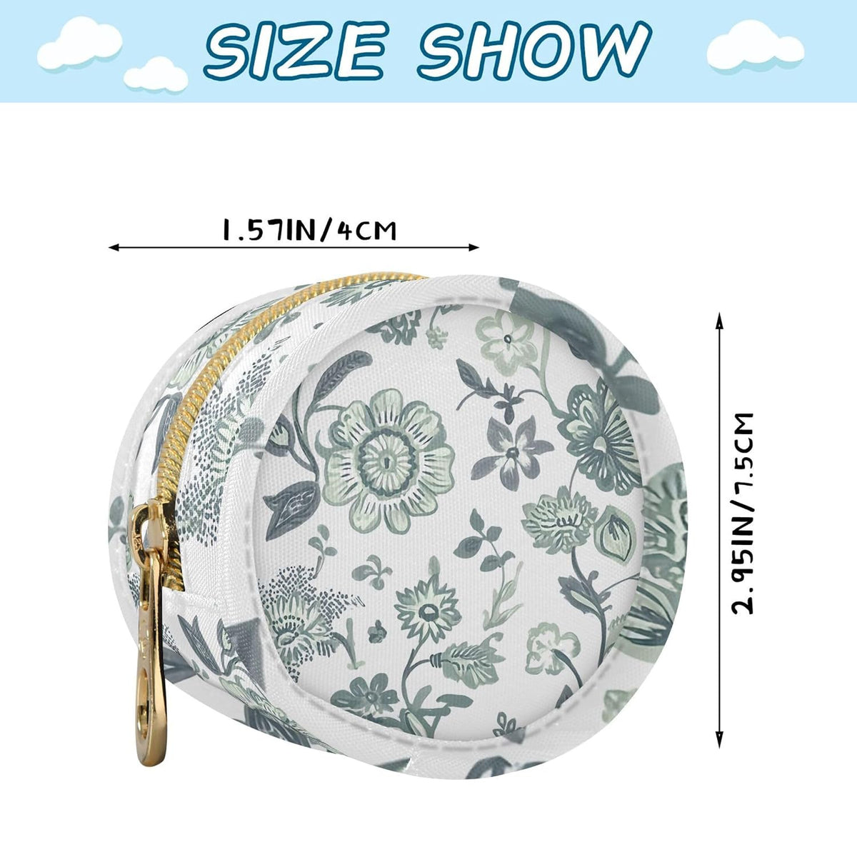 Beautiful Wild Flowers Baby Pacifier Holder Case, Dustproof Portable Storage Box for Diaper Bag Purse, Pacifier Storage Container for Boys & Girls
