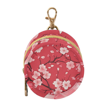 Pink Cherry Blossoms Baby Pacifier Holder Case, Dustproof Portable Storage Box for Diaper Bag Purse, Pacifier Storage Container for Boys & Girls
