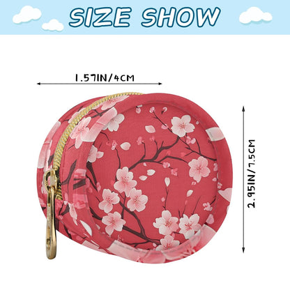 Pink Cherry Blossoms Baby Pacifier Holder Case, Dustproof Portable Storage Box for Diaper Bag Purse, Pacifier Storage Container for Boys & Girls