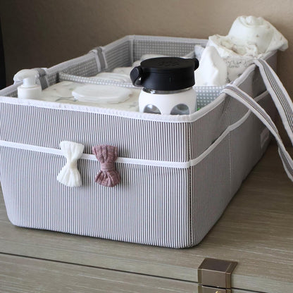 Extra Large Diaper Caddy - Bundle of 2 - Caddy Organizers for Baby Diapers, Wipes or Essentials