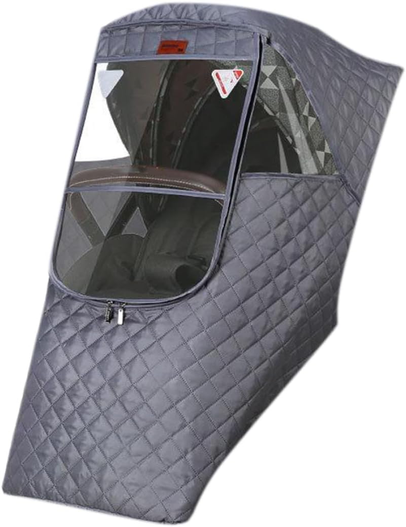 Stroller Rain Cover Winter Windproof Dustproof Cover Weather Shield with Zipper for Baby Pushchair, Winter Stroller Raincover