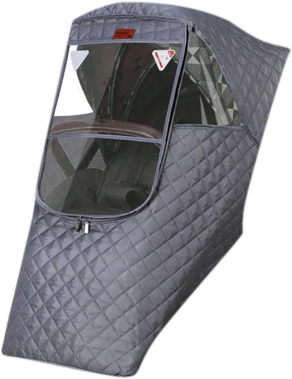 Stroller Rain Cover Winter Windproof Dustproof Cover Weather Shield with Zipper for Baby Pushchair, Winter Stroller Raincover